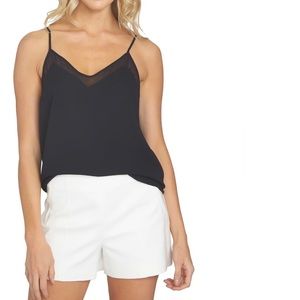 1. STATE Chiffon Trim Camisole